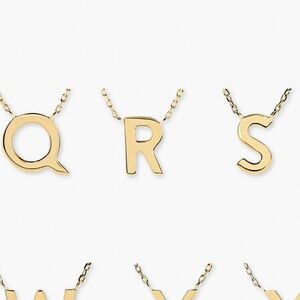 Mejuri 14k gold R letter necklace, brand new!